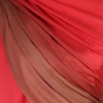 szal welniany w kolorze czerwony z welny merino