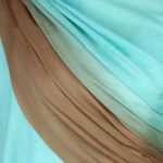 szal welniany w kolorze turkusowy z welny merino