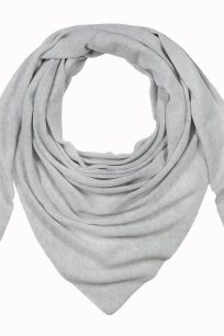 alt="Elegancka chusta kaszmirowa damska szara 100% kaszmir, trójkątna 130x130x200, bez frędzli, na ramiona do płaszcza i sukienki"