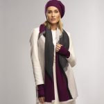 Ekskluzywny burgundowy szal kaszmirowy, miękki i stylowy, 100% pashmina, do wyjątkowych stylizacji jesienno-zimowych. 60x180cm.