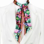 czarny szalik włoski jedwabny twilly 6x105 do stylizacji biznesowych i eleganckich
