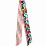 czarny szalik włoski jedwabny twilly 6x105 do stylizacji biznesowych i eleganckich