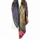 Delikatna chusta kaszmirowa premium z jedwabiem 110x110