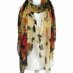 Delikatny szal kaszmirowy oryginalna pashmina 70x200 żółty do sukienki