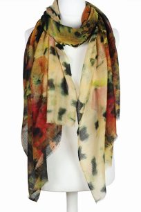 Delikatny szal kaszmirowy oryginalna pashmina 70x200 żółty do sukienki