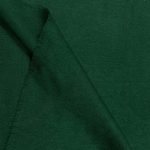 Delikatny szal wełniany z merino jednokolorowy zielony z eleganckim wzorem paisley 70x200