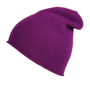 alt="czapka kaszmirowa damska burgundowa krasnal slouchy beanie ciepła zimowa"