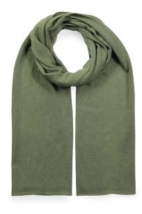 alt="Ekskluzywny zielony szalik kaszmirowy unisex 40x180 jednokolorowy zimowy delikatny"
