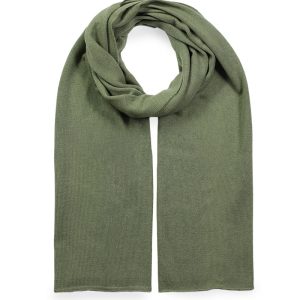 alt="Ekskluzywny zielony szalik kaszmirowy unisex 40x180 jednokolorowy zimowy delikatny"