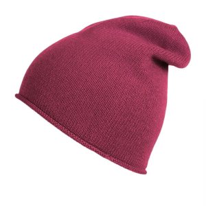 alt="czapka kaszmirowa damska dusty pink krasnal slouchy beanie ciepła zimowa"