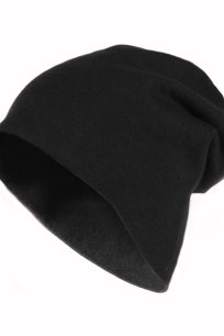 alt="czapka kaszmirowa czarna dwustronna"