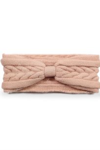 alt="Ciepła Opaska z kaszmiru beżowa jesienno-zimowa"