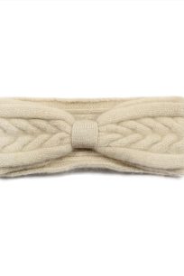 alt="Opaska kaszmirowa beżowa jesienno-zimowa"