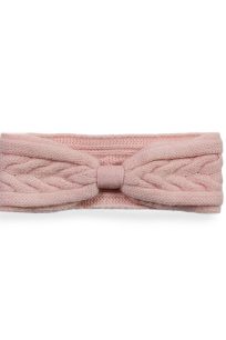 alt="Stylowa opaska kaszmirowa różowa jesienno-zimowa na głowę"