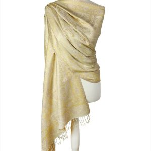 alt="Jedwabny szal z wzorem orientalnym 70x200"