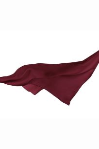 Jedwabna apaszka damska 90x90 w eleganckim bordowym kolorze – włoski twill 100% jedwabiu Magia Kaszmiru