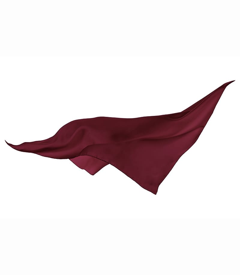 Jedwabna apaszka damska 90x90 w eleganckim bordowym kolorze – włoski twill 100% jedwabiu Magia Kaszmiru