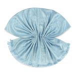 Gołębi szal jedwabny 70x200 – elegancki paisley Jamawar do sukienki