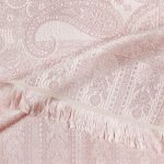 Elegancki różowy szal jedwabny do sukienki na wesele i wieczór