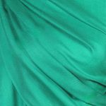 Zielony szal wełniany damski 70x200 cm z wełny merino i jedwabiu