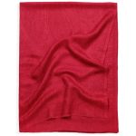 Ekskluzywny malinowy szal kaszmirowy jamawar z tkanym ornamentem paisley 100% kaszmir
