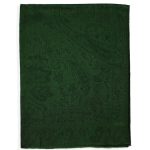 Zielony szal kaszmirowy damski jamawar 70 × 200 cm w odcieniu butelkowej zieleni